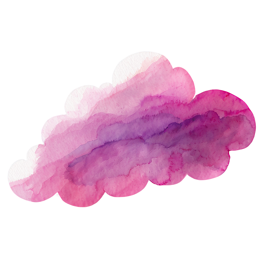 Pink Cloud Watercolor Texture Png Cbo20 PNG image