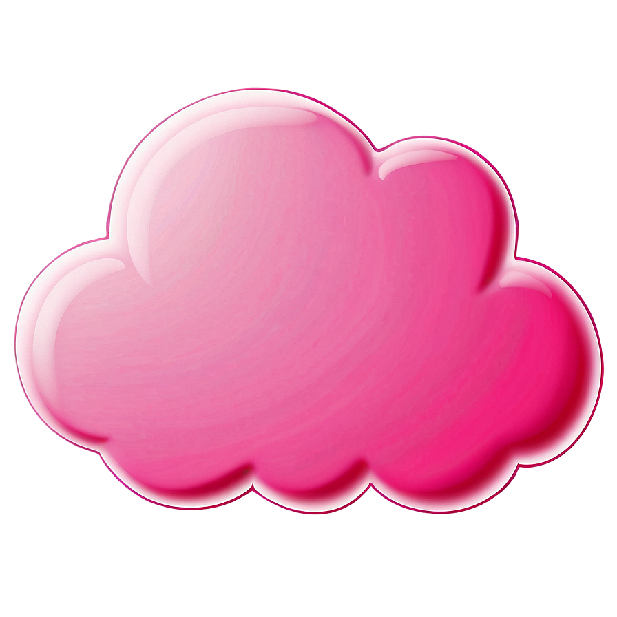 Pink Cloud Whimsical Design Png Ipa PNG image