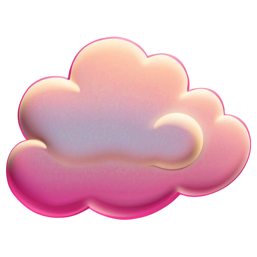 Pink Cloud With Golden Sunset Png Knd72 PNG image