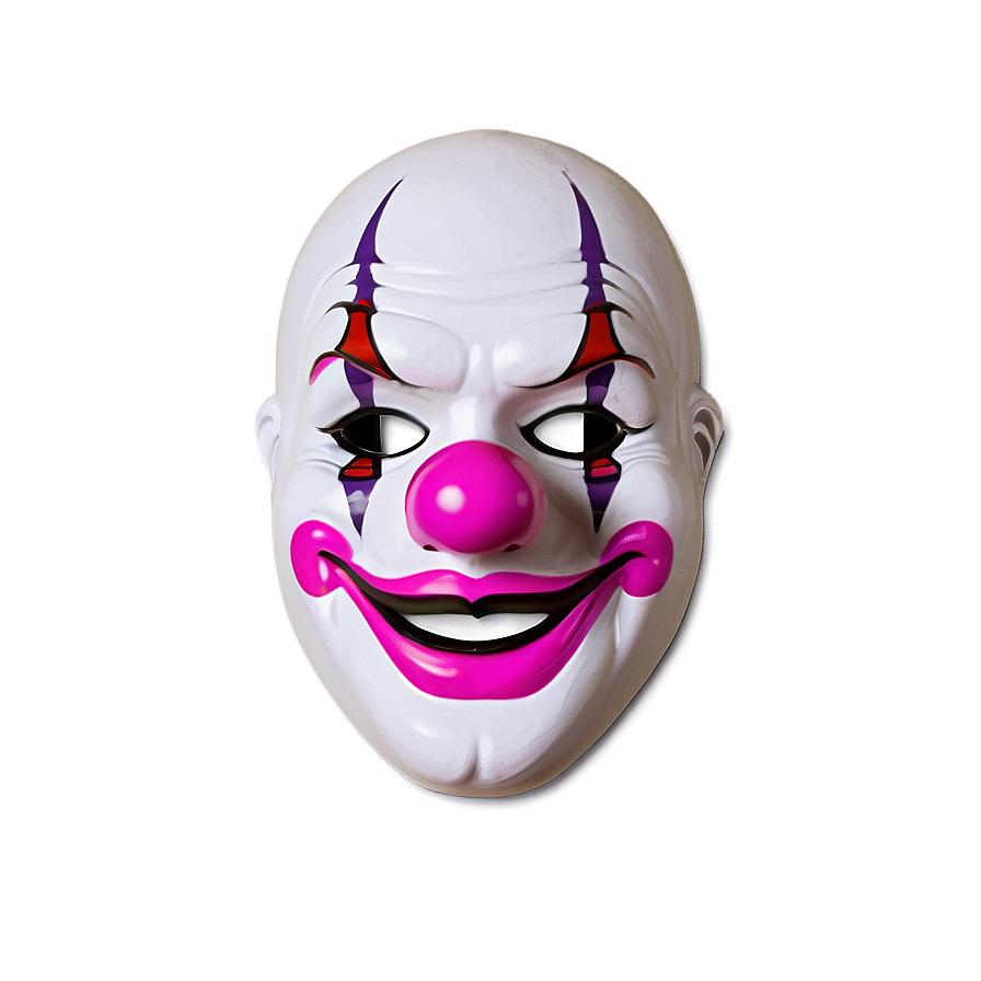 Pink Clown Mask Png 06212024 PNG image