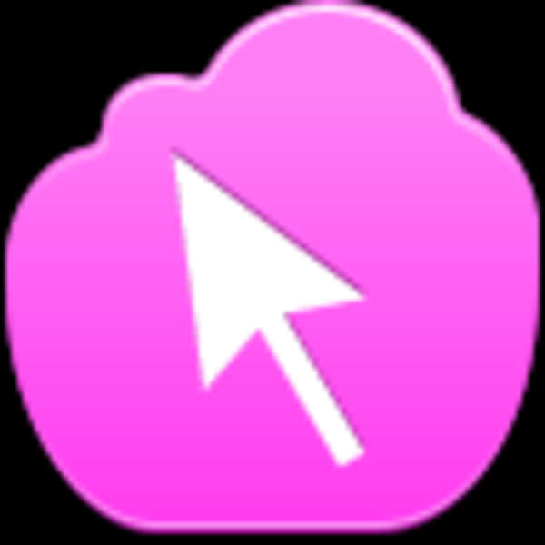 Pink Cursor Icon PNG image