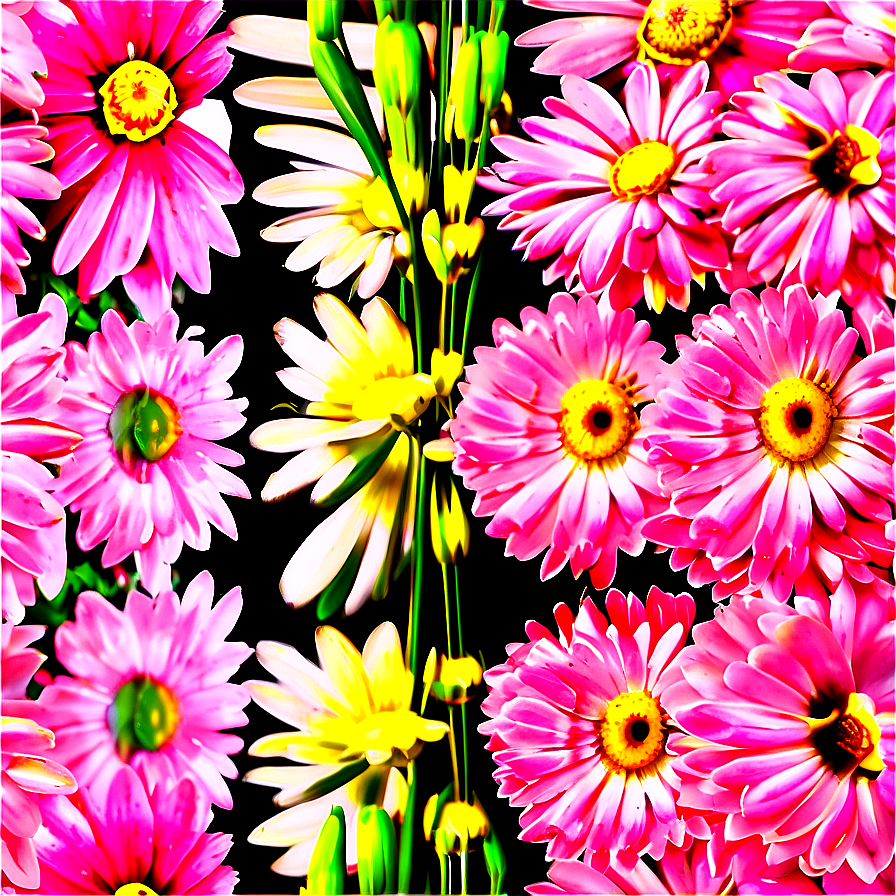 Pink Daisy Flowers Png 70 PNG image