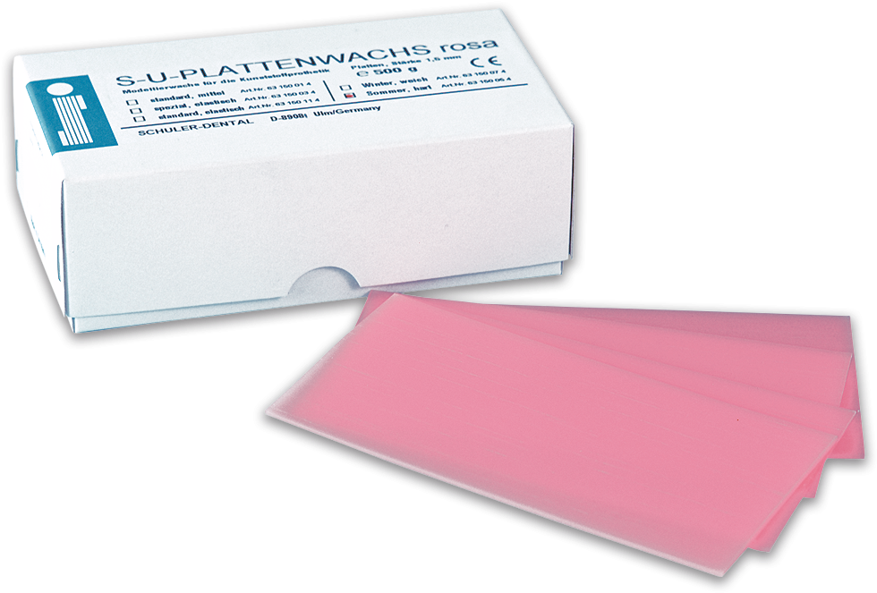 Pink Dental Wax Sheetswith Packaging PNG image