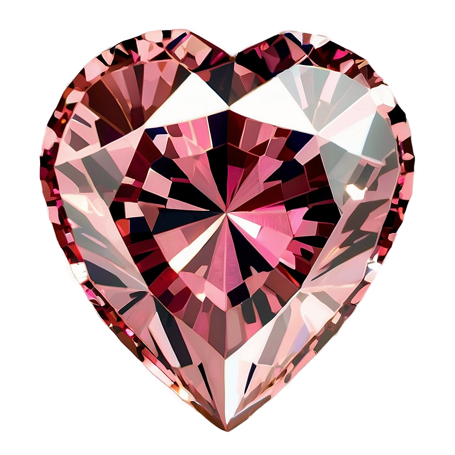 Pink Diamond Heart Allure Png Hku PNG image