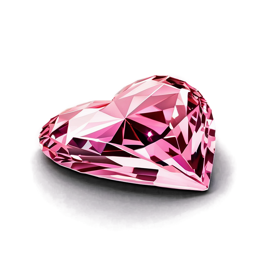 Pink Diamond Heart Elegance Png Cid PNG image