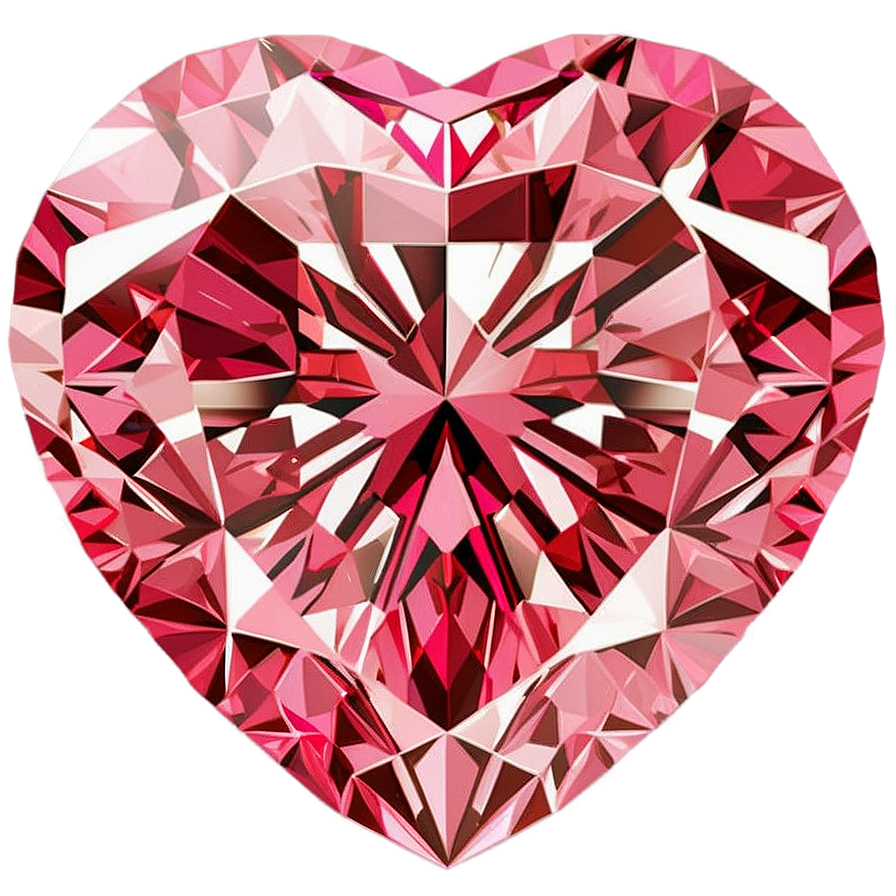 Pink Diamond Heart Perfection Png Rxq PNG image