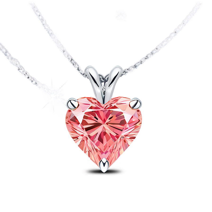 Pink Diamond Heart Spectacle Png Fmn PNG image