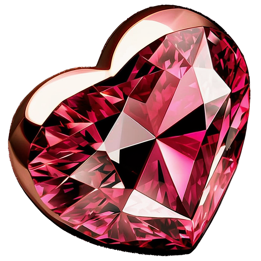 Pink Diamond Heart Treasure Png 86 PNG image