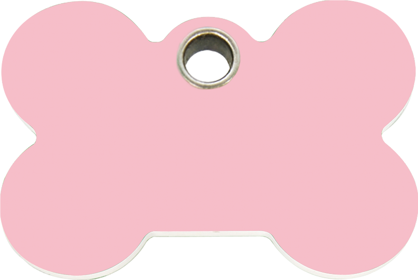 Pink Dog Bone Tag Blank Background PNG image