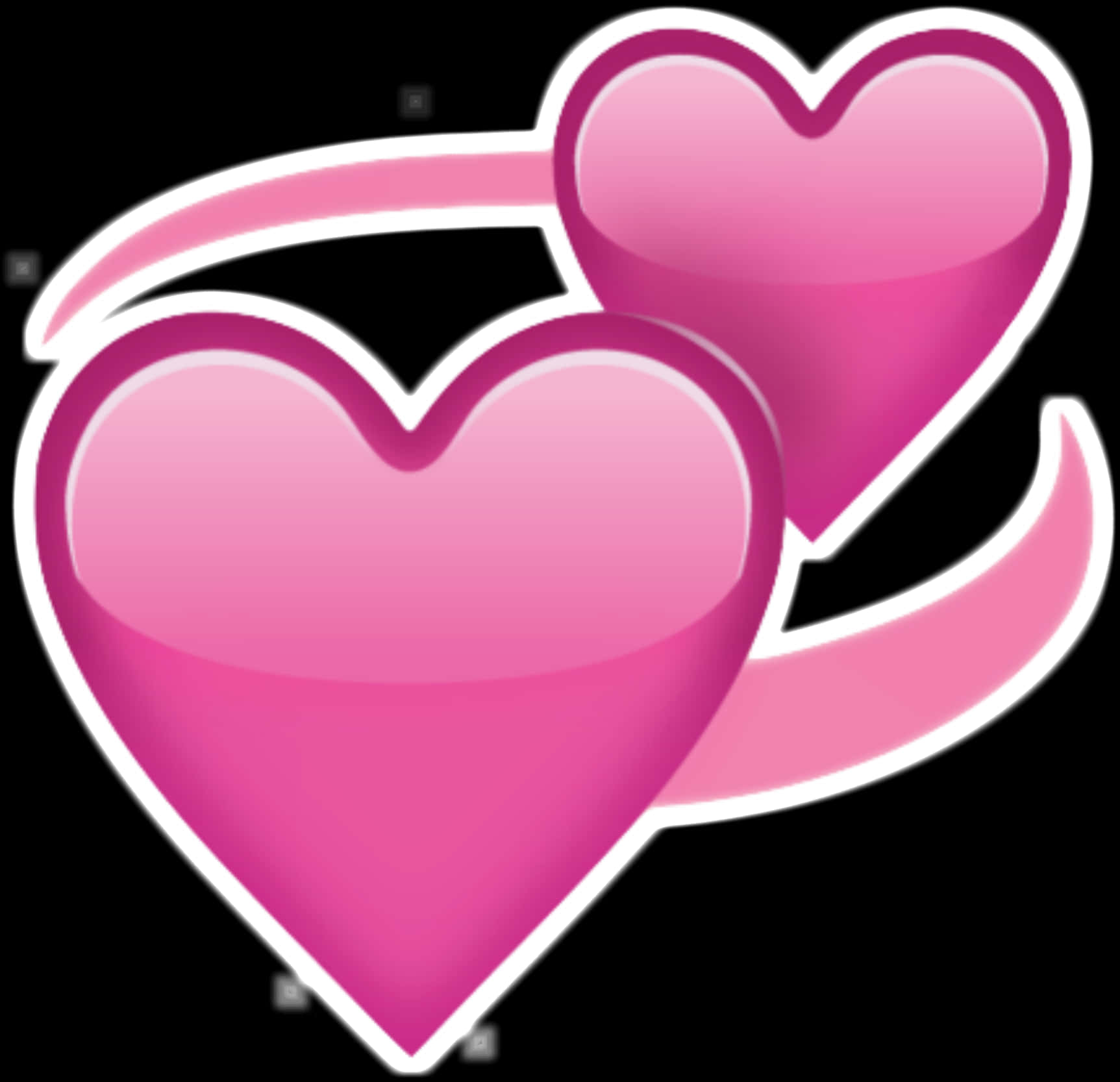 Pink Double Heart Emoji PNG image