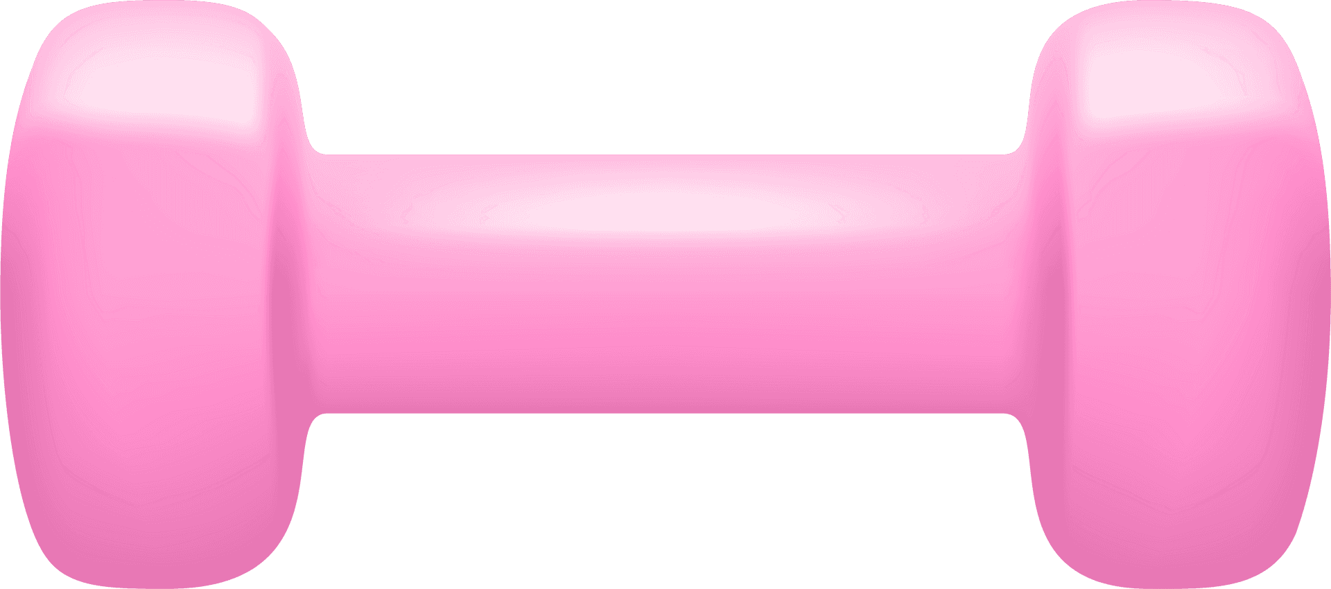 Pink Dumbbell Icon PNG image