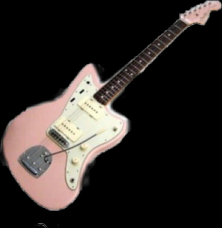 Pink Electric Guitar PNG image