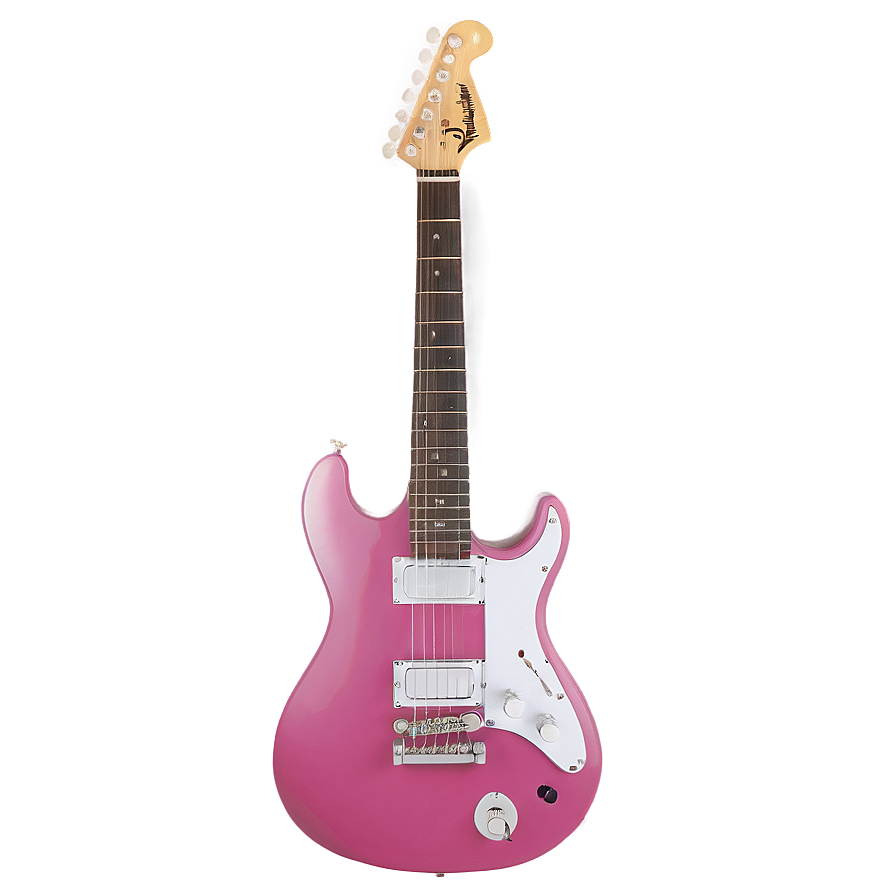 Pink Electric Guitar Png 05062024 PNG image