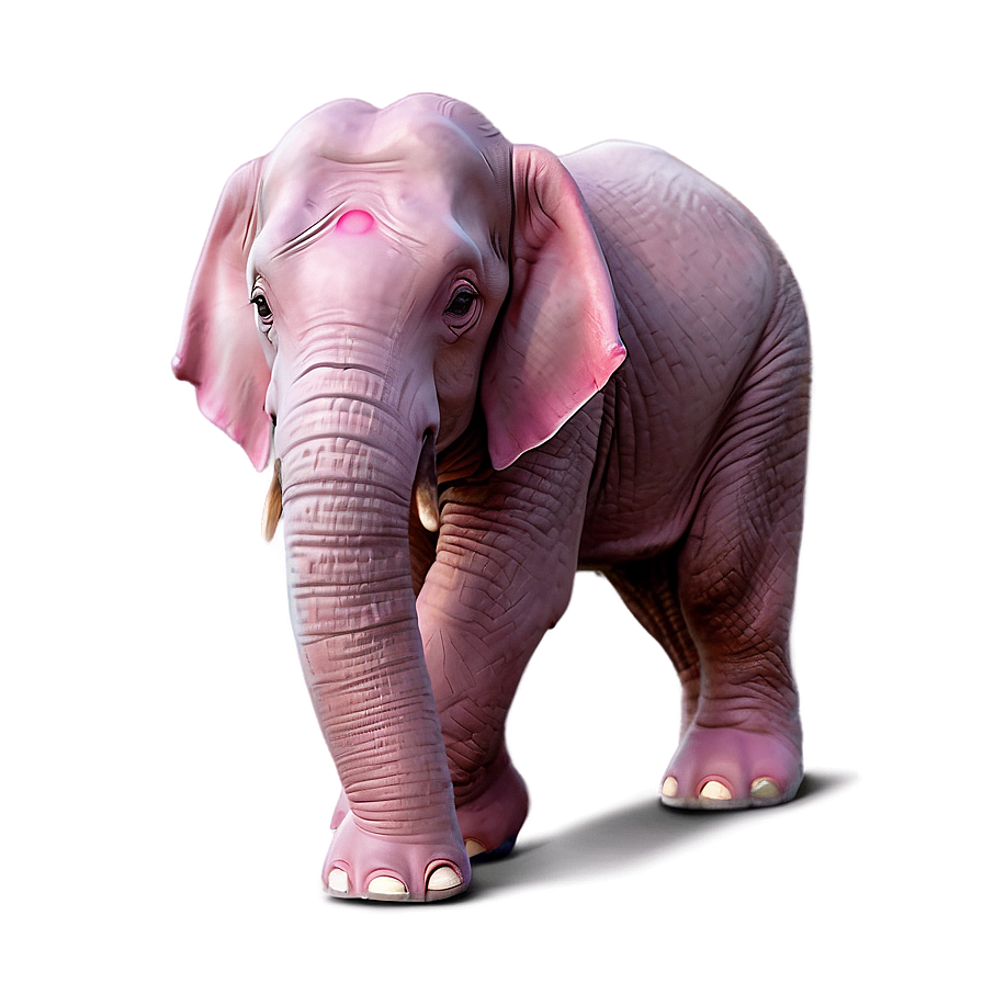 Pink Elephant C PNG image