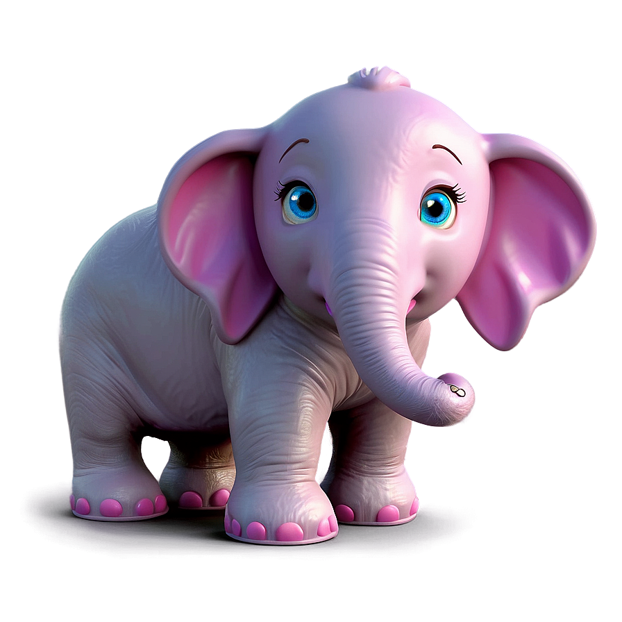 Pink Elephant For Kids Room Png Jvv30 PNG image