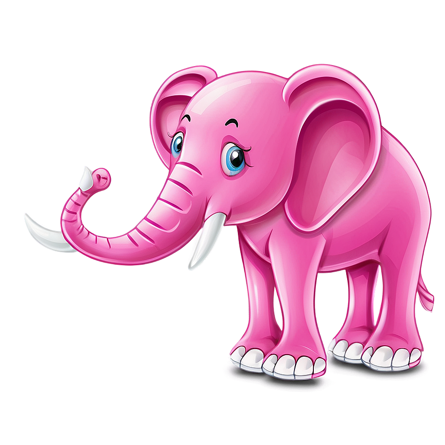 Pink Elephant Illustration Png Bkj PNG image