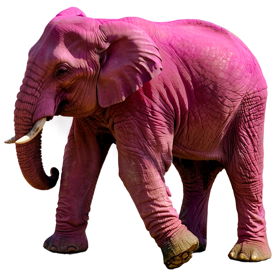 Pink Elephant In Nature Png 06292024 PNG image