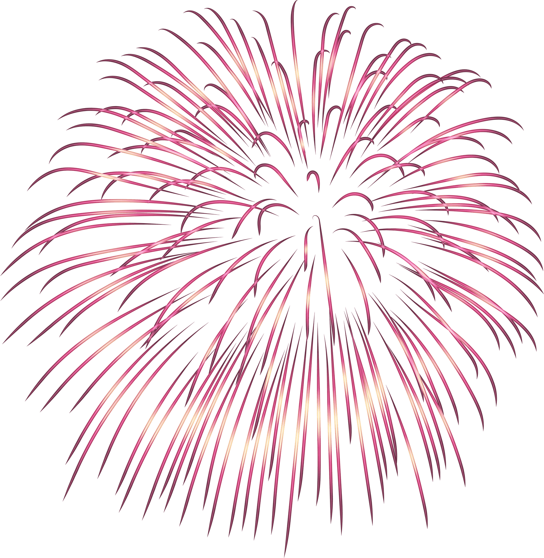 Pink Firework Explosion PNG image