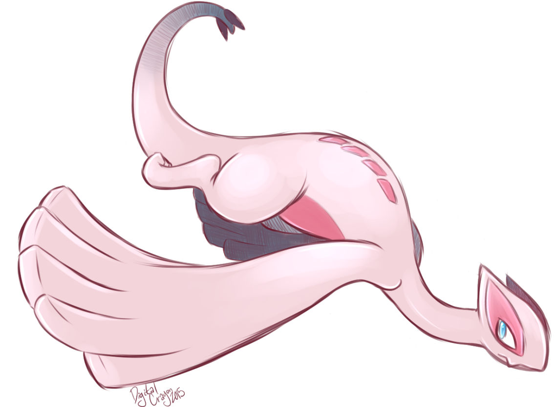 Pink_ Flamingo_ Swimming_ Animation PNG image