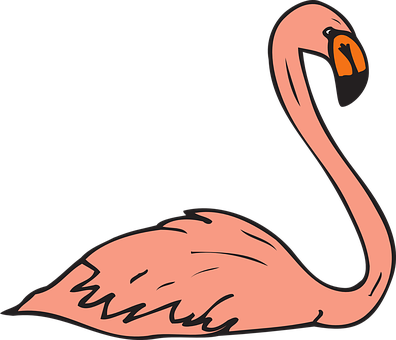 Pink Flamingo Vector Art PNG image