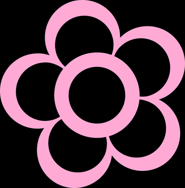 Pink Flower Graphic Design PNG image