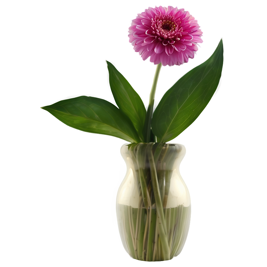 Pink Flower In Vase Png Ypj PNG image