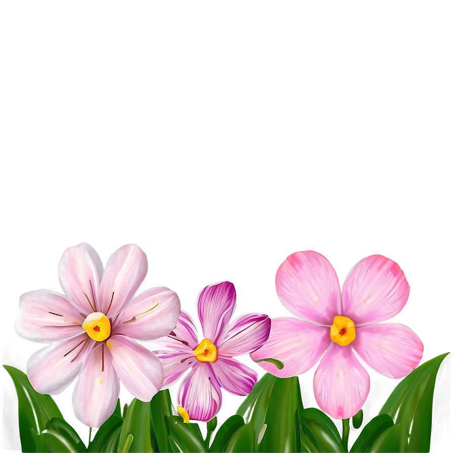 Pink Flowers Art Png 47 PNG image