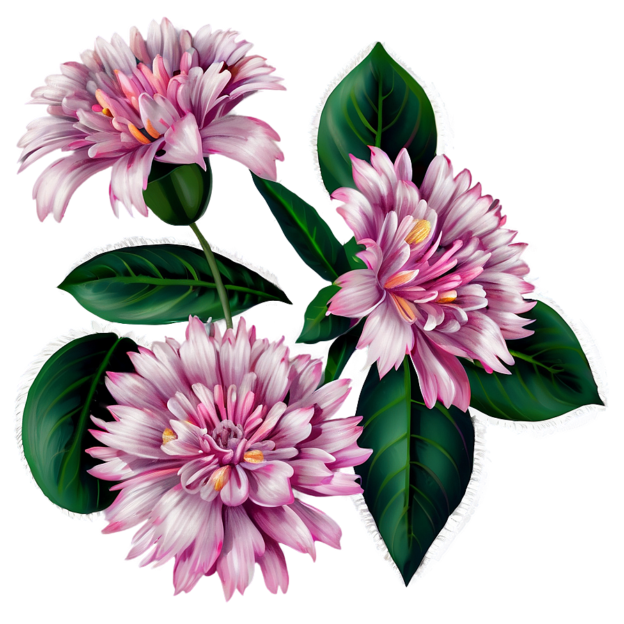 Pink Flowers Cluster Png 05242024 PNG image