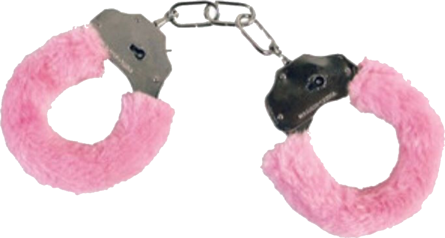 Pink Furry Handcuffs PNG image