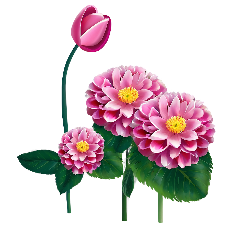 Pink Garden Flower Png 99 PNG image