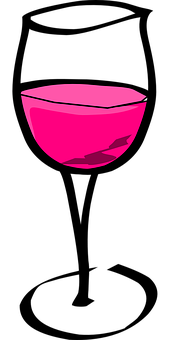 Pink Glass Bowl Vector PNG image