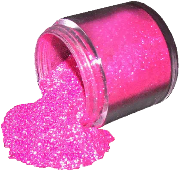 Pink Glitter Spilled From Jar PNG image