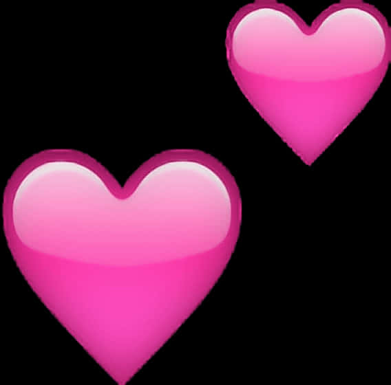 Pink Gradient Hearts Transparent Background PNG image