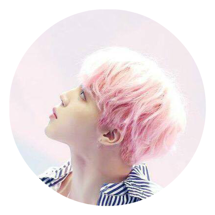 Pink Haired Man Looking Upward PNG image