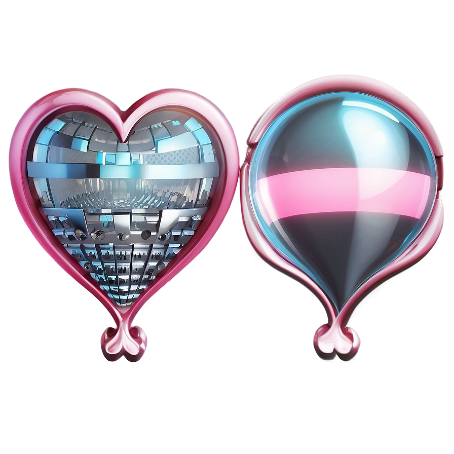 Pink Heart Bubble Png Iwx68 PNG image