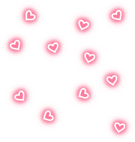 Pink Heart Bubbles Sticker Overlay PNG image
