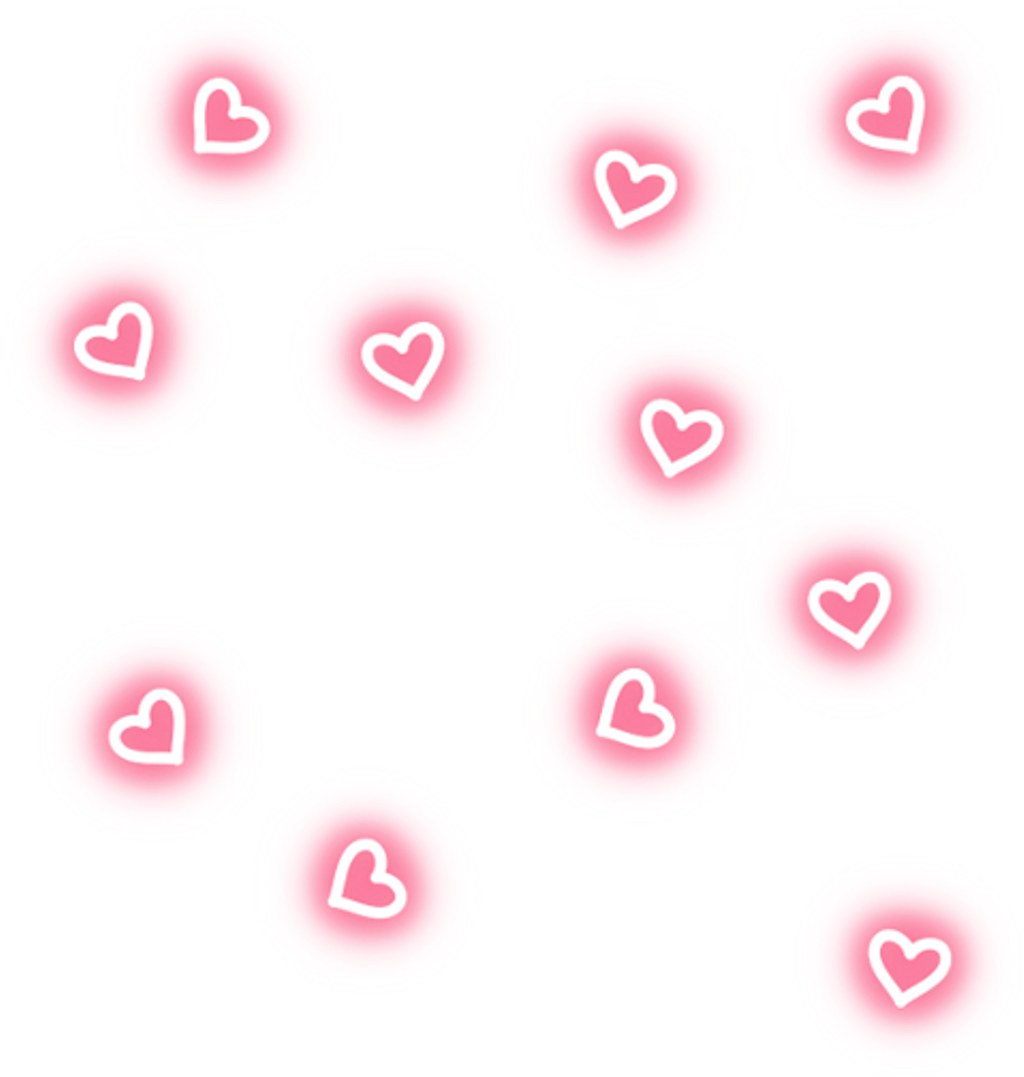 Pink Heart Bubbles Stickers PNG image