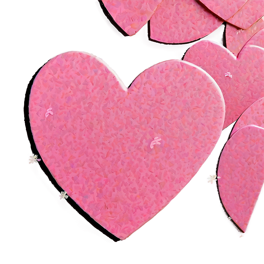 Pink Heart Confetti Png Skl56 PNG image