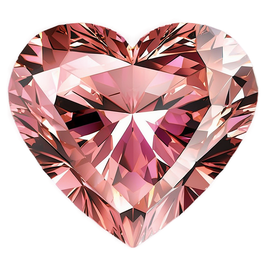 Pink Heart Cut Diamond Png 06282024 PNG image