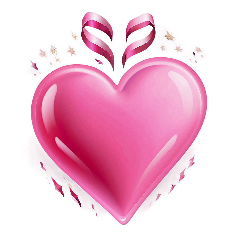 Pink Heart Emoji Clipart Png 05042024 PNG image