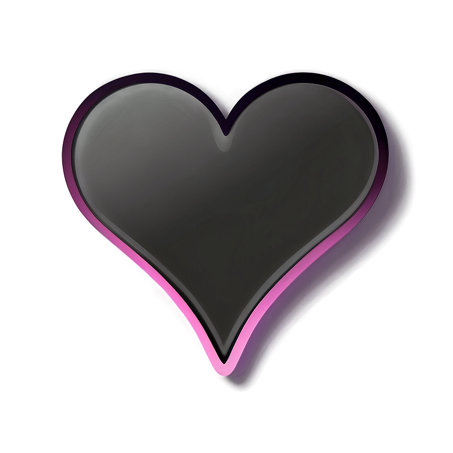 Pink Heart Emoji Outline Png 65 PNG image