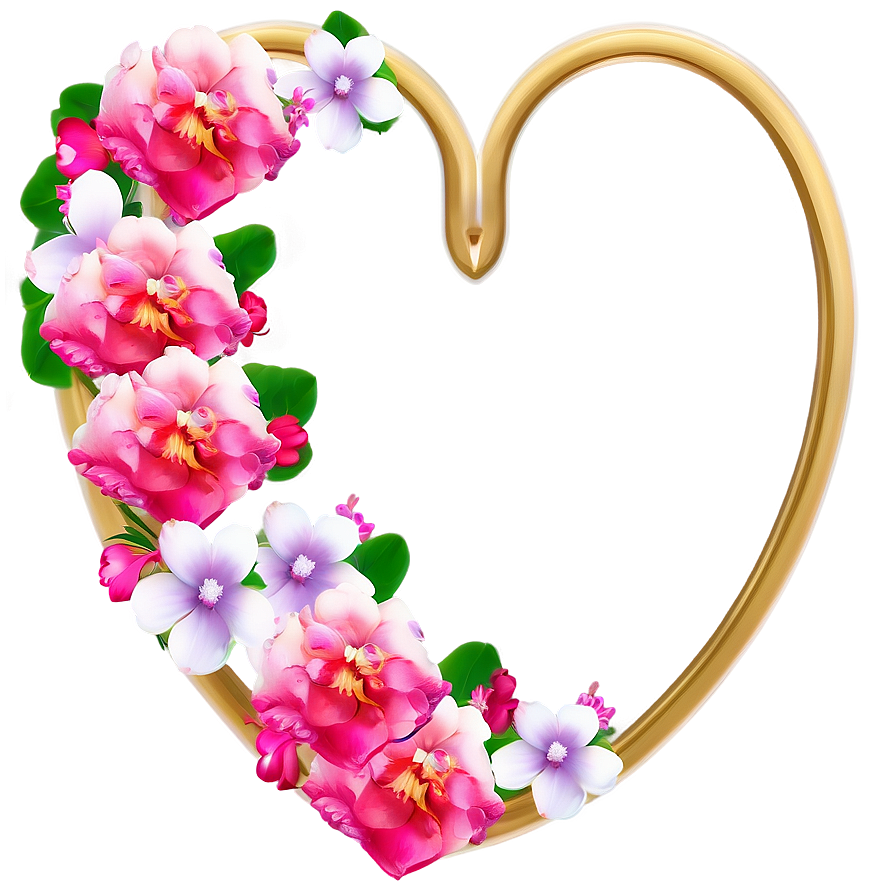 Pink Heart Frame Png Ynp70 PNG image