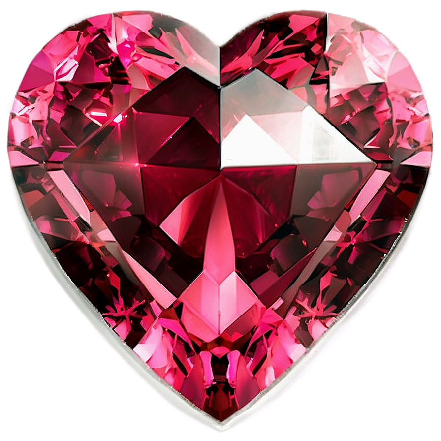 Pink Heart Gemstone Png Rdq48 PNG image