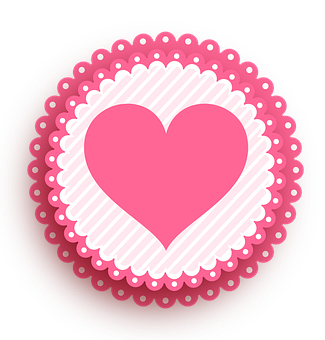 Pink Heart Graphic Design PNG image