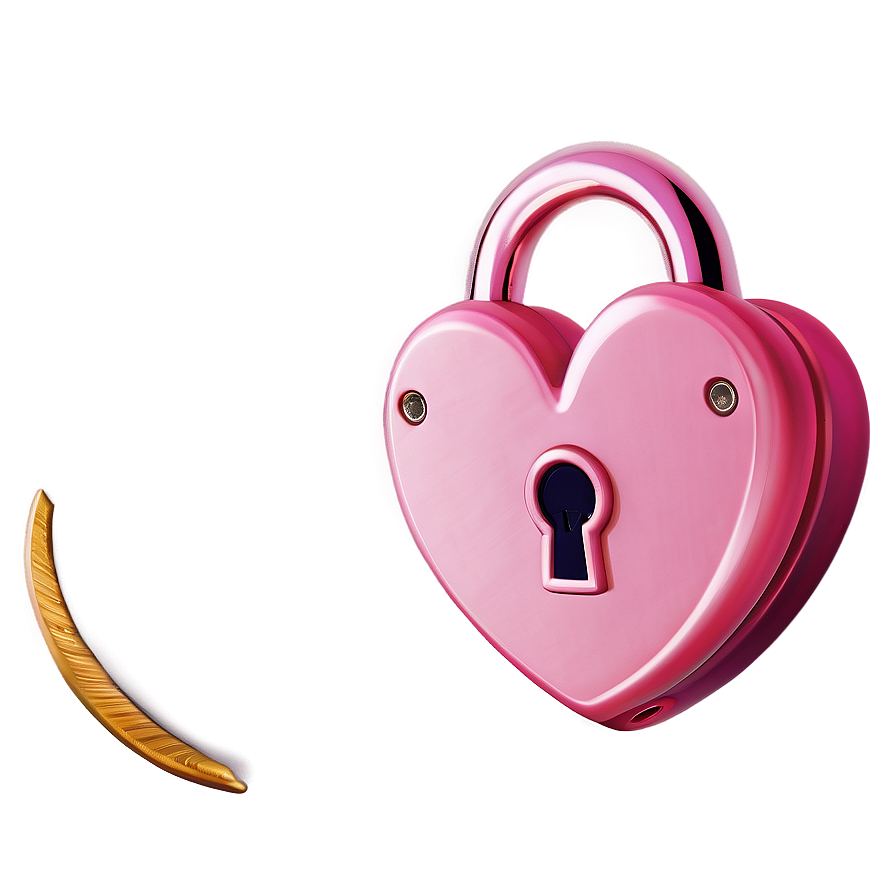 Pink Heart Lock Png 22 PNG image