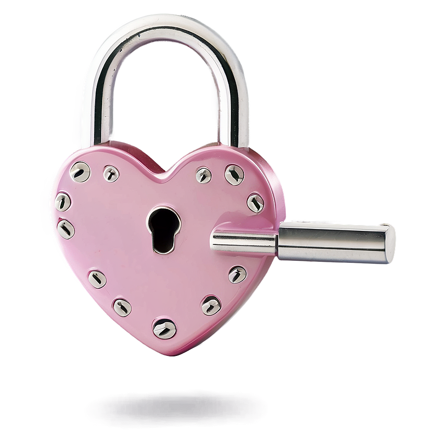 Pink Heart Lock Png 27 PNG image