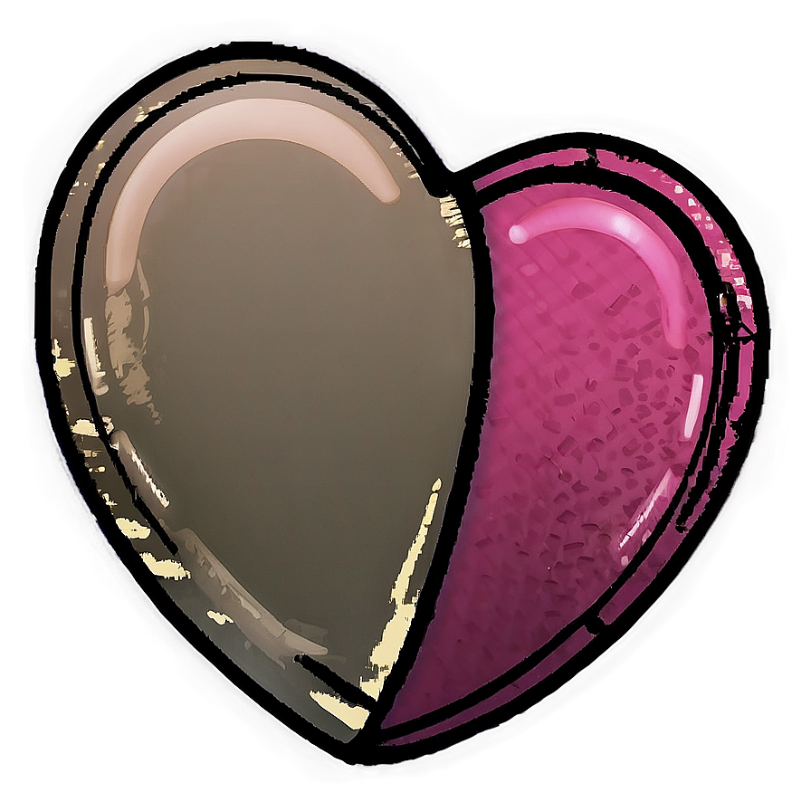 Pink Heart Outline Png 3 PNG image