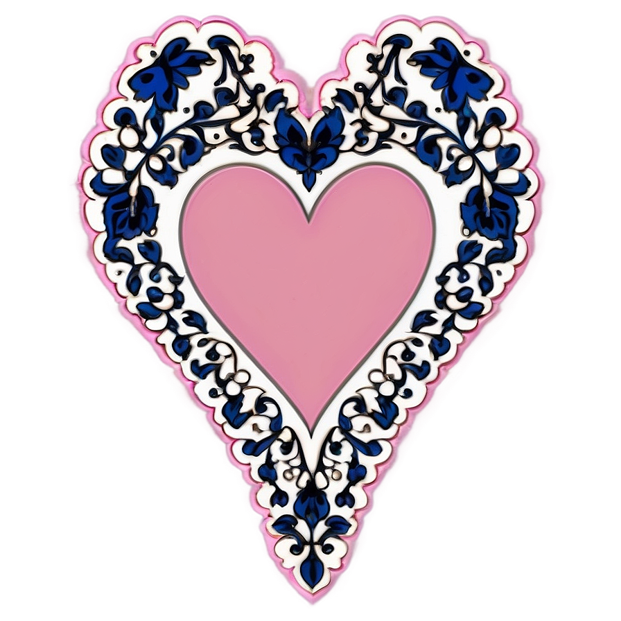 Pink Heart Patch Png Mby PNG image