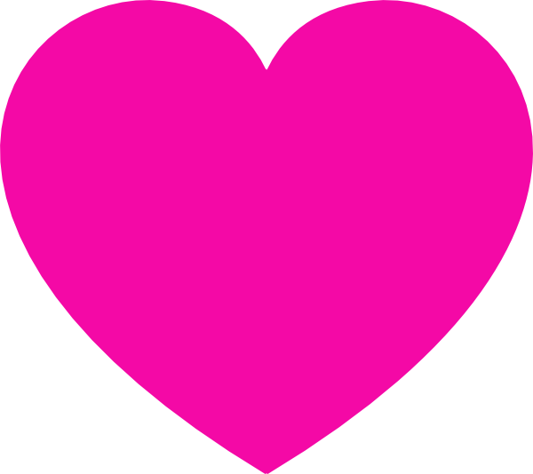 Pink Heart Transparent Background PNG image