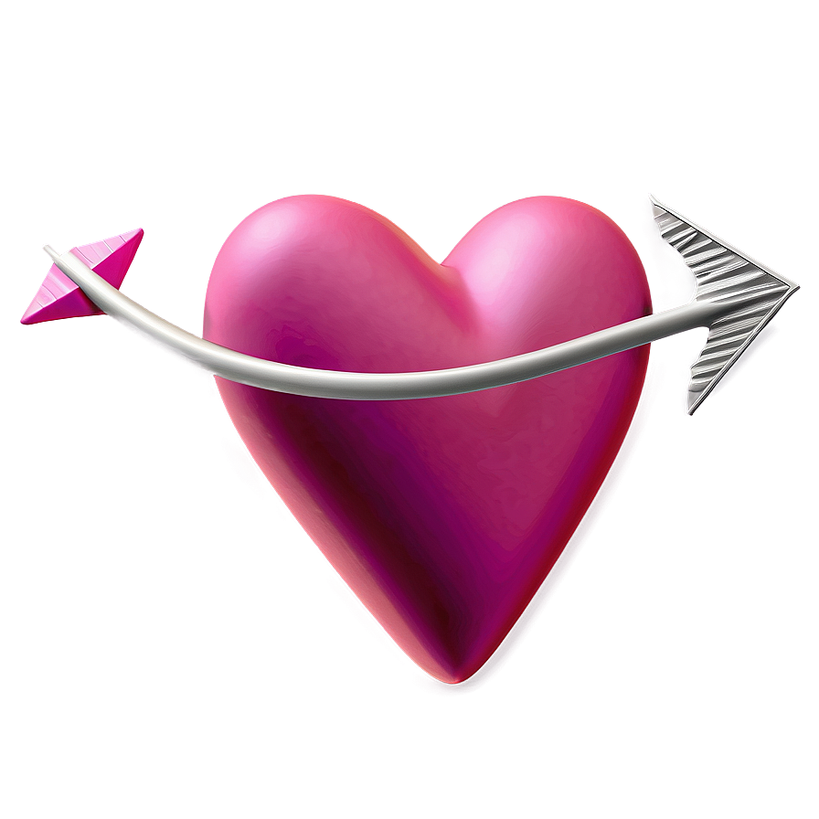 Pink Heart With Arrow Png Oyy PNG image